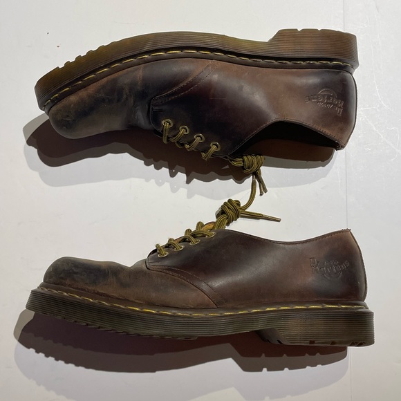 Dr. Martens Brown Leather Oxfords - Picture 3 of 12